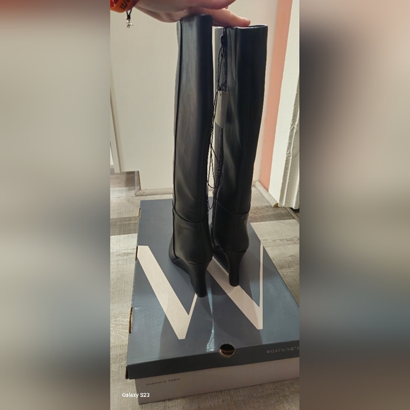 BNIB Worthington Shari Black Wedge Heeled Boots 6.5 - Picture 6 of 9